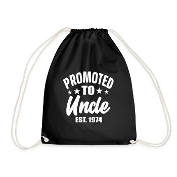 Promu Oncle est 1974 - Sac de sport léger - noir - Devant
