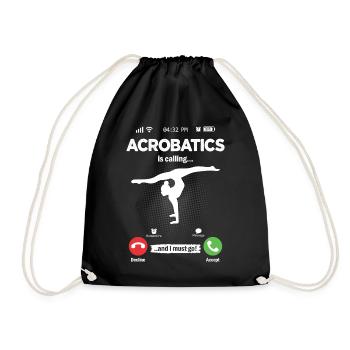 Acrobatics Is Calling I Must Go Floor Exercises Hobby - Sac de sport léger - noir - Devant