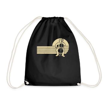 Cello Cellospieler Cellist - Turnbeutel - Schwarz - Vorne