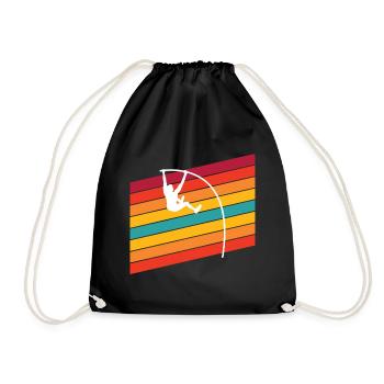 Saut à la perche rétro pour les athlètes de saut à la perche - Sac de sport léger - noir - Devant