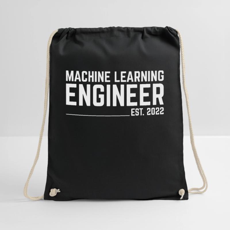 Machine Learning Engineer Est. 2023 For Machine Le Drawstring Bag