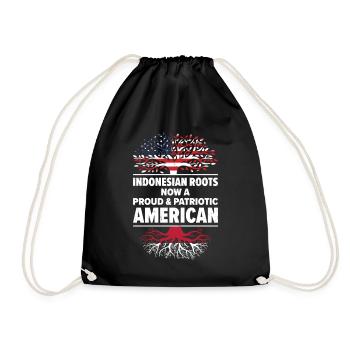 Né Indonésien Indonésie États-Unis - Sac de sport léger - noir - Devant