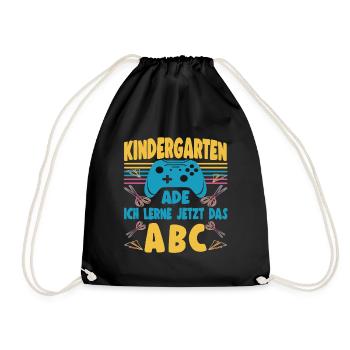Kindergarten Ade Bye Kita Abgänger 2026 Junge - Turnbeutel - Schwarz - Vorne