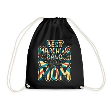 Bagpiper Bagpipe Player Mama - Best Marching Band - Drawstring Bag - black - Front