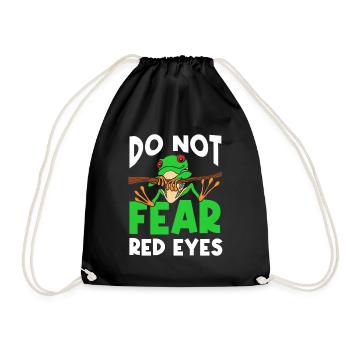Rainette aux yeux rouges Mignon - Sac de sport léger - noir - Devant