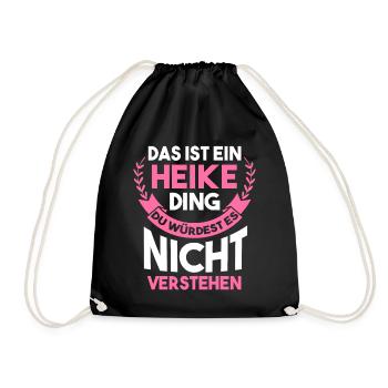 Heike - Turnbeutel - Schwarz - Vorne