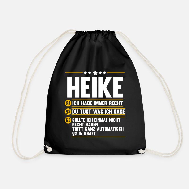 Heike - Turnbeutel - Schwarz