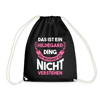 Hildegard - Turnbeutel - Schwarz - Vorne