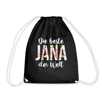 Jana - Turnbeutel - Schwarz - Vorne
