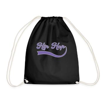 Lettrage Hip Hop - Sac de sport léger - noir - Devant