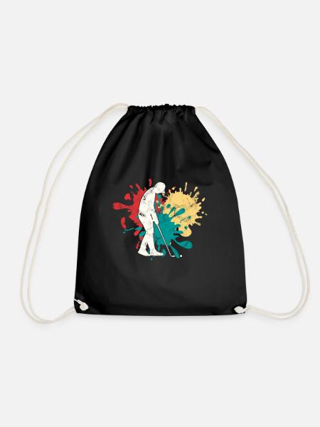 Joggen Silhouette - Turnbeutel - Schwarz