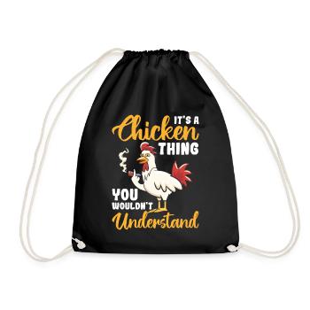C’est un truc de poulet que vous n’avez pas - Sac de sport léger - noir - Devant