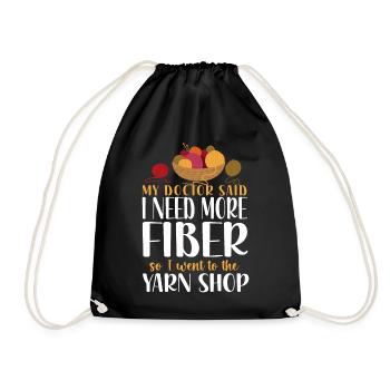 Tricoter Tricoter Mon médecin a dit que je - Sac de sport léger - noir - Devant