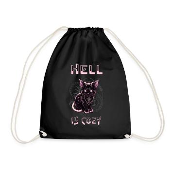 L’enfer est confortable chaton Satan Goth - Sac de sport léger - noir - Devant