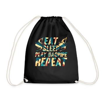 Eat Sleep Play Bagpipe Repeat - Bagpipe Player Bag - Sac de sport léger - noir - Devant