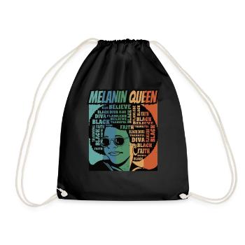 Juneteenth Freedom 19th June Black History Month - Drawstring Bag - black - Front