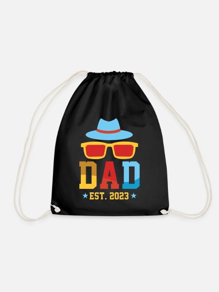 Dad Est. 2023 - Turnbeutel - Schwarz