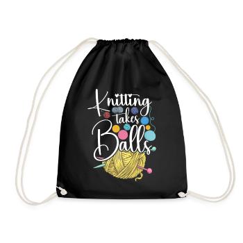 Tricoter Tricoter Tricoter Prend - Sac de sport léger - noir - Devant