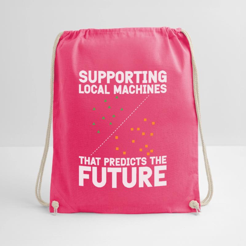 Support Vector Machines Programmer Artificial Drawstring Bag