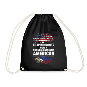 Né philippin Philippines Américains USA - Sac de sport léger - noir - Devant