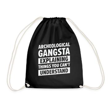 Archéologie Gangsta Histoire humaine - Sac de sport léger - noir - Devant