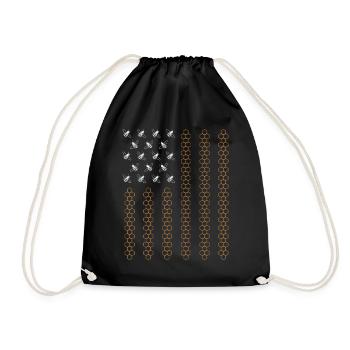 Beekeeper Flag - Turnbeutel - Schwarz - Vorne