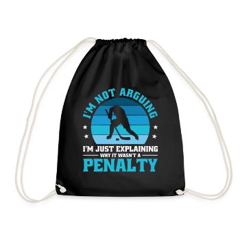 Je ne discute pas, j’explique simplement pourquoi - Sac de sport léger - noir - Devant