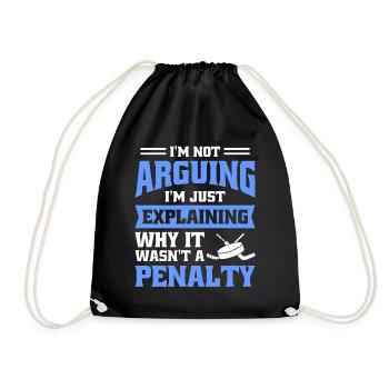 Je ne discute pas, j’explique simplement pourquoi - Sac de sport léger - noir - Devant
