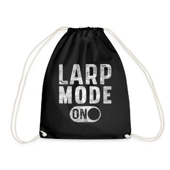 Larp Mode On Role-playing game LARP - Drawstring Bag - black - Front
