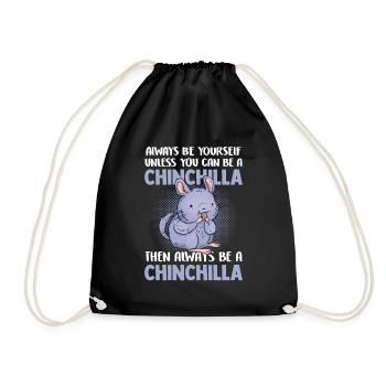 Alors soyez toujours un rongeur chinchilla - Sac de sport léger - noir - Devant