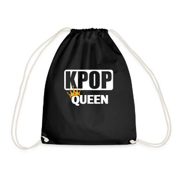 K-Pop Queen Kpop - Turnbeutel - Schwarz - Vorne