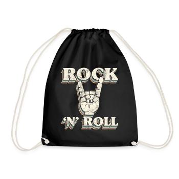 Rock 'n' Roll Music, Dancing, Concert, Festival - Drawstring Bag - black - Front