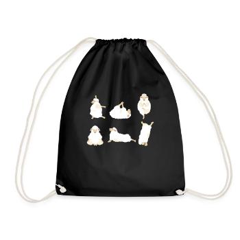 Mouton de yoga - Sac de sport léger - noir - Devant