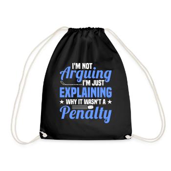 Je ne discute pas, je ne fais qu’expliquer pourquoi - Sac de sport léger - noir - Devant
