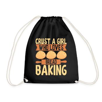 Bäcker Bäckerei Backen - Turnbeutel - Schwarz - Vorne
