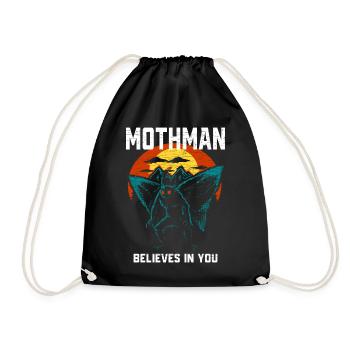 Mothman Kryptozoologie - Turnbeutel - Schwarz - Vorne