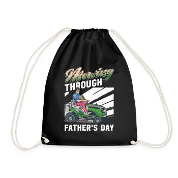 Tonte de pelouse Drôle de papa Fête des pères Tondeuse à gazon Pelouse - Sac de sport léger - noir - Devant