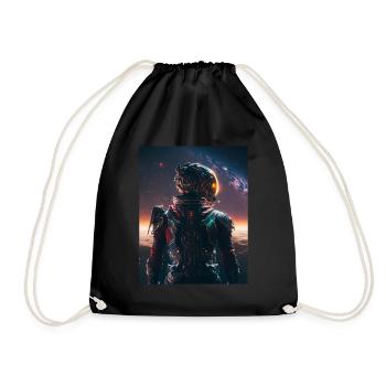 Shepard of the Galaxy Space Astronaut Galaxy - Turnbeutel - Schwarz - Vorne