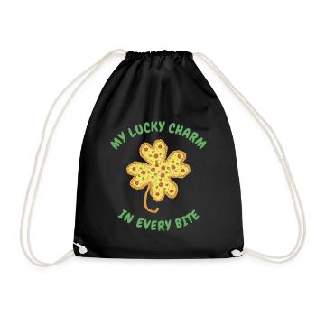 Restauration rapide de la Saint-Patrick Shamrock Pizza - Sac de sport léger - noir - Devant