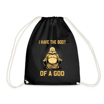 Bouddha Corps d’un Dieu Méditation bouddhiste - Sac de sport léger - noir - Devant