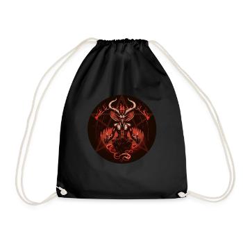 Baphomet Satanic Occultic Devil Pentagram - Sac de sport léger - noir - Devant