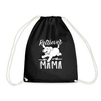 Retriever Maman Fille Pet Retrievers Chien - Sac de sport léger - noir - Devant