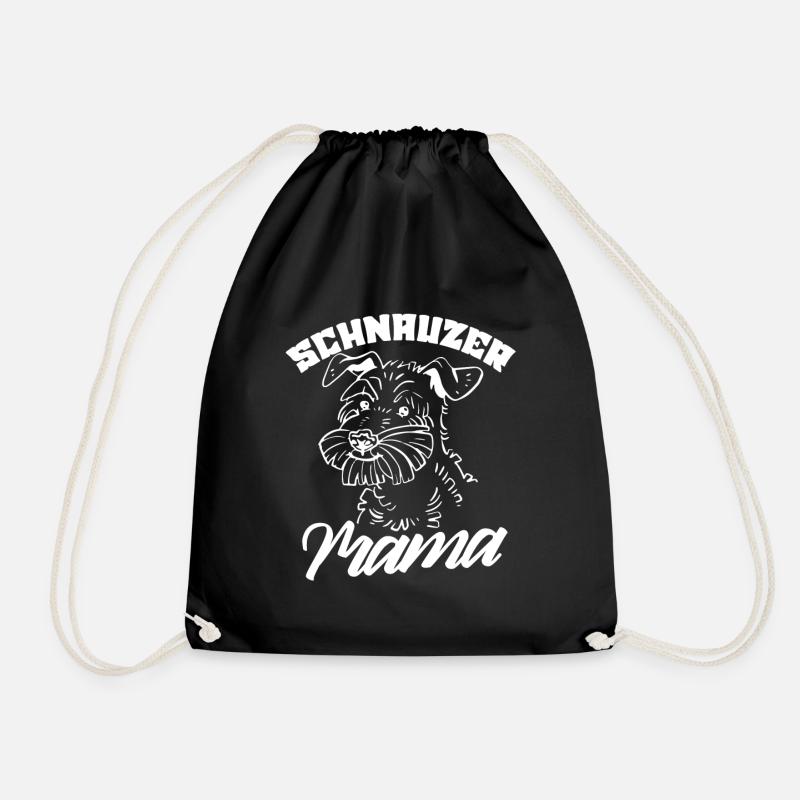 Schnauzer Mama Mädchen Hund Haustier Schnauzers - Turnbeutel - Schwarz