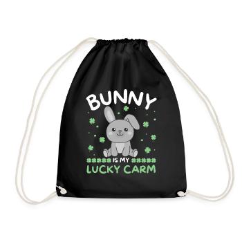 Le lapin est ma voiture porte-bonheur Clover St Patrick’s Day - Sac de sport léger - noir - Devant