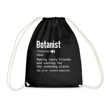 Définition botaniste pour science Biologiste nerdy - Sac de sport léger - noir - Devant
