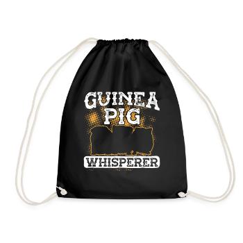 Guinea Pig Whisperer - Drawstring Bag - black - Front