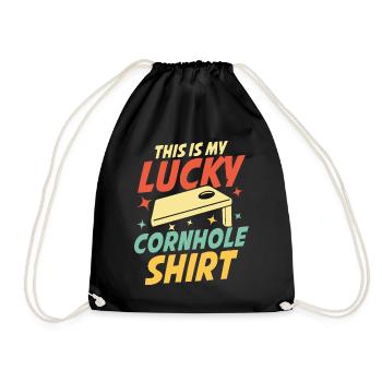 Cornhole Spiel Outdoor Bean Bag Sackloch für - Turnbeutel - Schwarz - Vorne