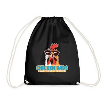 Poulet Papa Poulet Père de poulet - Sac de sport léger - noir - Devant