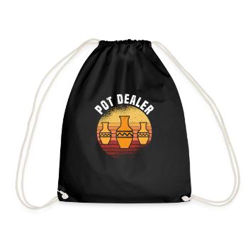 Pottery Clay Pottery Course Pottery Getöpfert - Drawstring Bag - black - Front