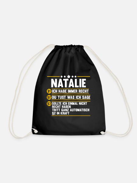 Natalie - Turnbeutel - Schwarz